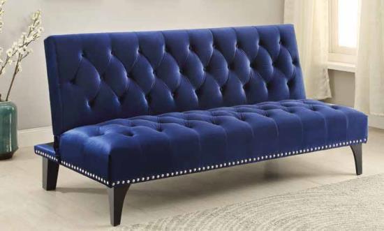 Blue Velvet Sofa Bed cs500097